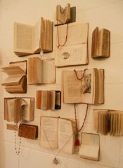 Book Wall Art and Jewelry Holder